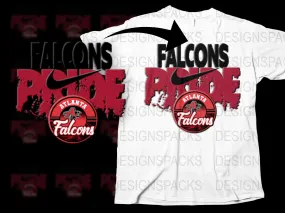 Atlanta Falcons Pride Graphic Design Png Digital Download