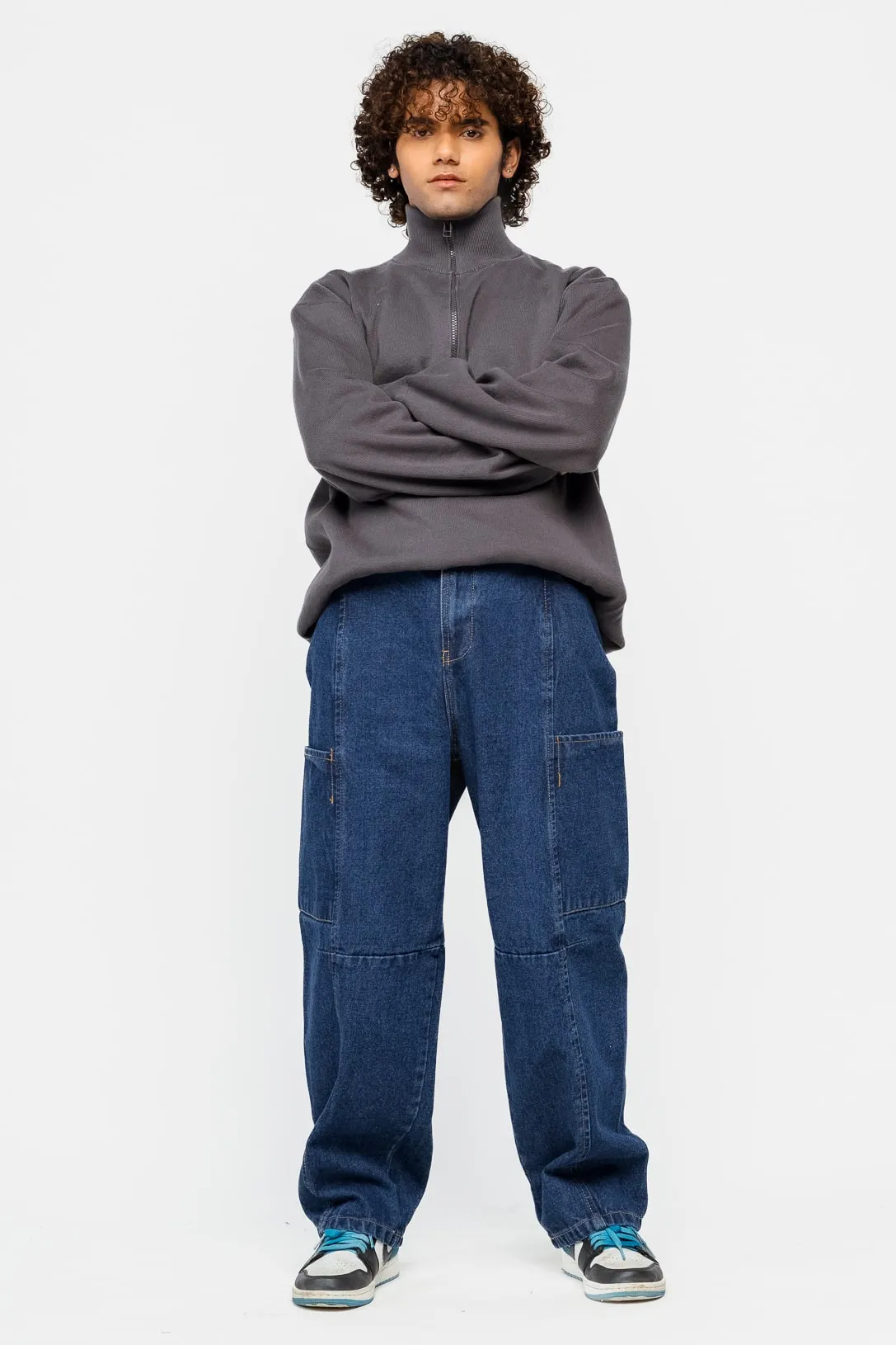 Baggy Carrot Blue Men's Jeans