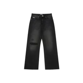 BLACK SUPER BAGGY UNISEX DENIM