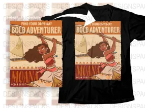 Bold Adventurer Moana Ocean Spirit Png Digital Download