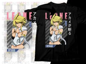 Bold Anime Leone Graphic Design Png Digital Download