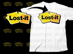 Bold Lost-it Graphic Design Casual Wear Png Digital Download