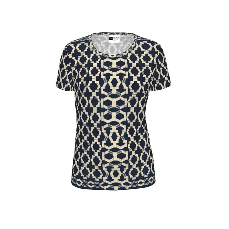 Camelbone Navy Blue Womens T Short Sleeves