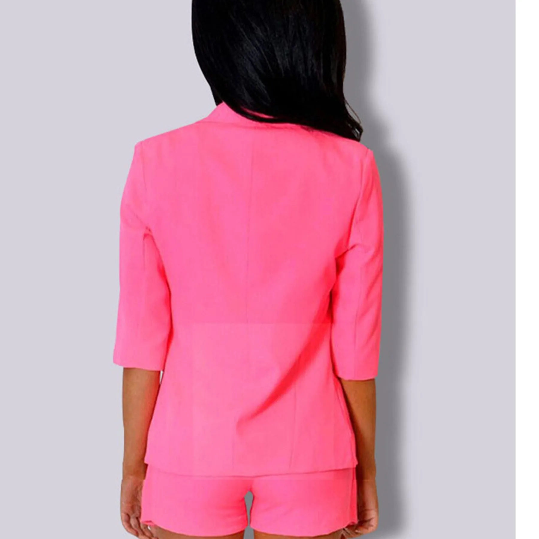 Candy Color 3/4 Sleeveless Short Blazer