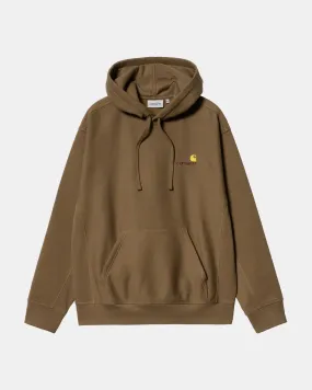 Carhartt WIP Hooded American Script Sweatshirt Lumber