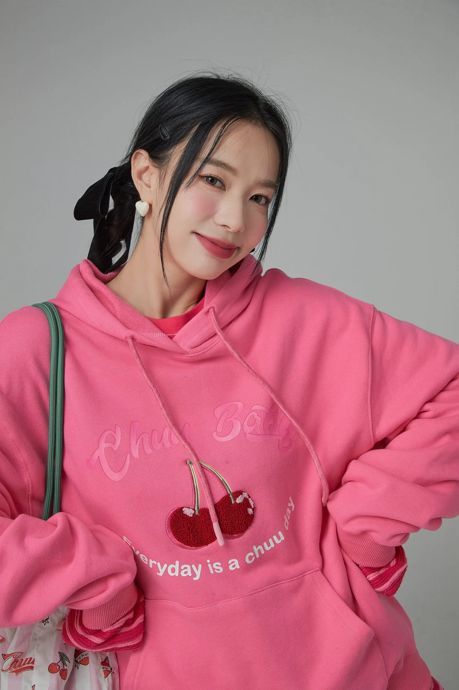 Cherry Loose Fit Hoodie