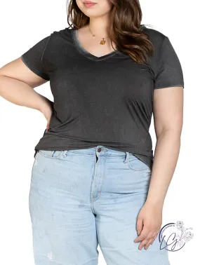 Curvy Classic Over Classic V-Neck Tee