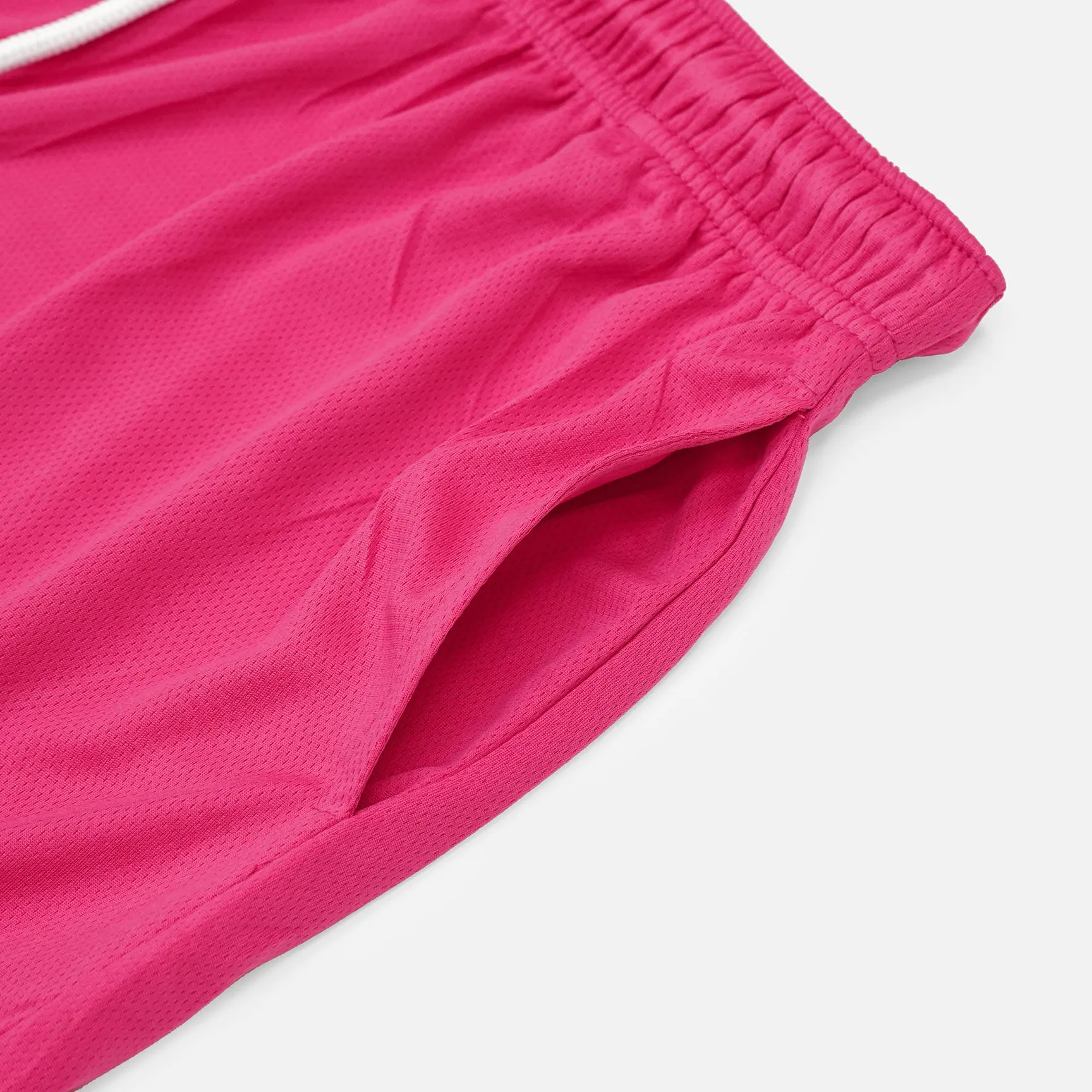 Deep Pink Relaxed Shorts - 8"