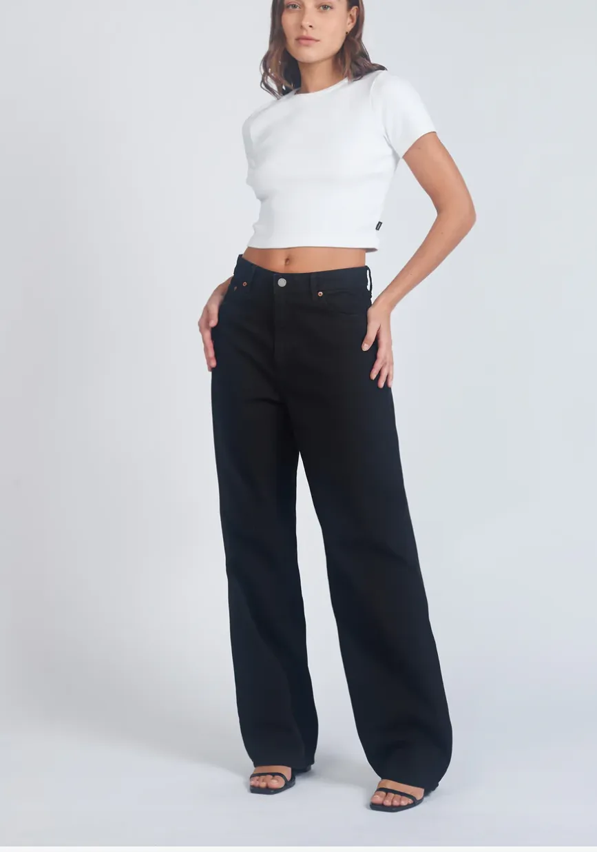 Donna Baggy Jeans - Black