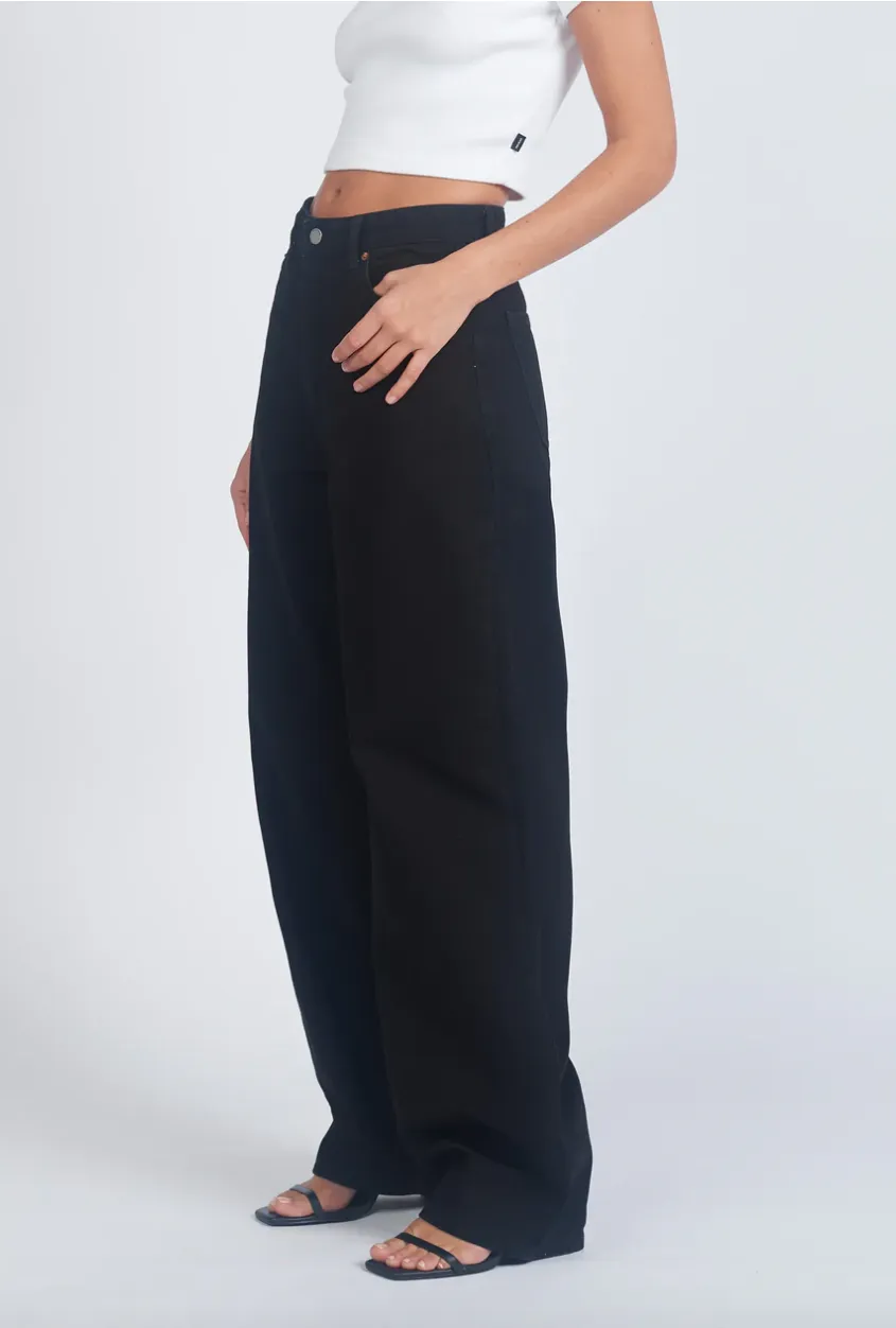 Donna Baggy Jeans - Black