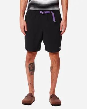 Easy Relaxed Track Shorts - Black