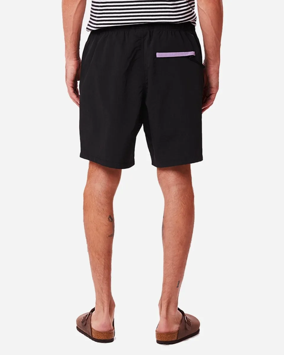 Easy Relaxed Track Shorts - Black