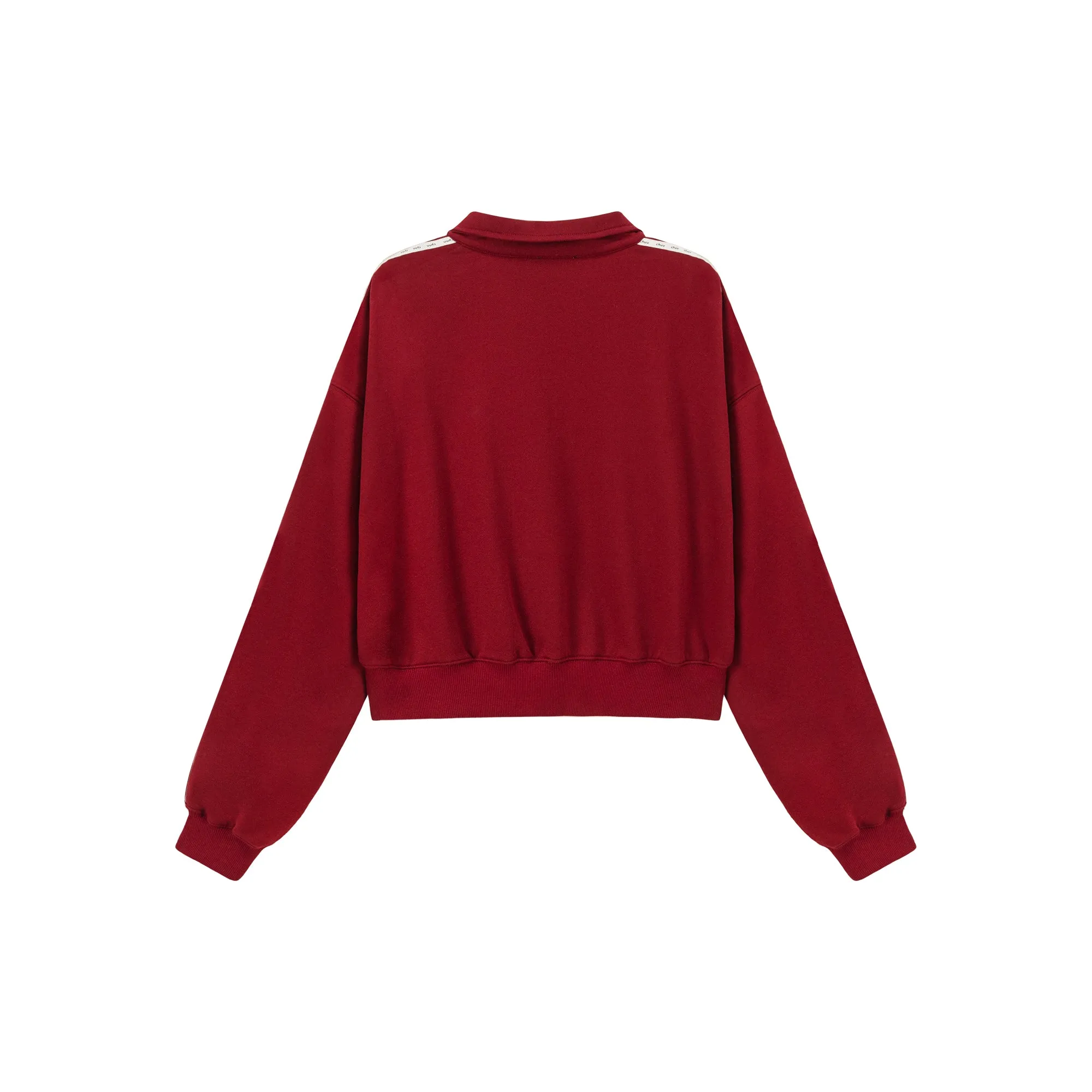 Half Zip-Up Loose Fit Sweatshirt