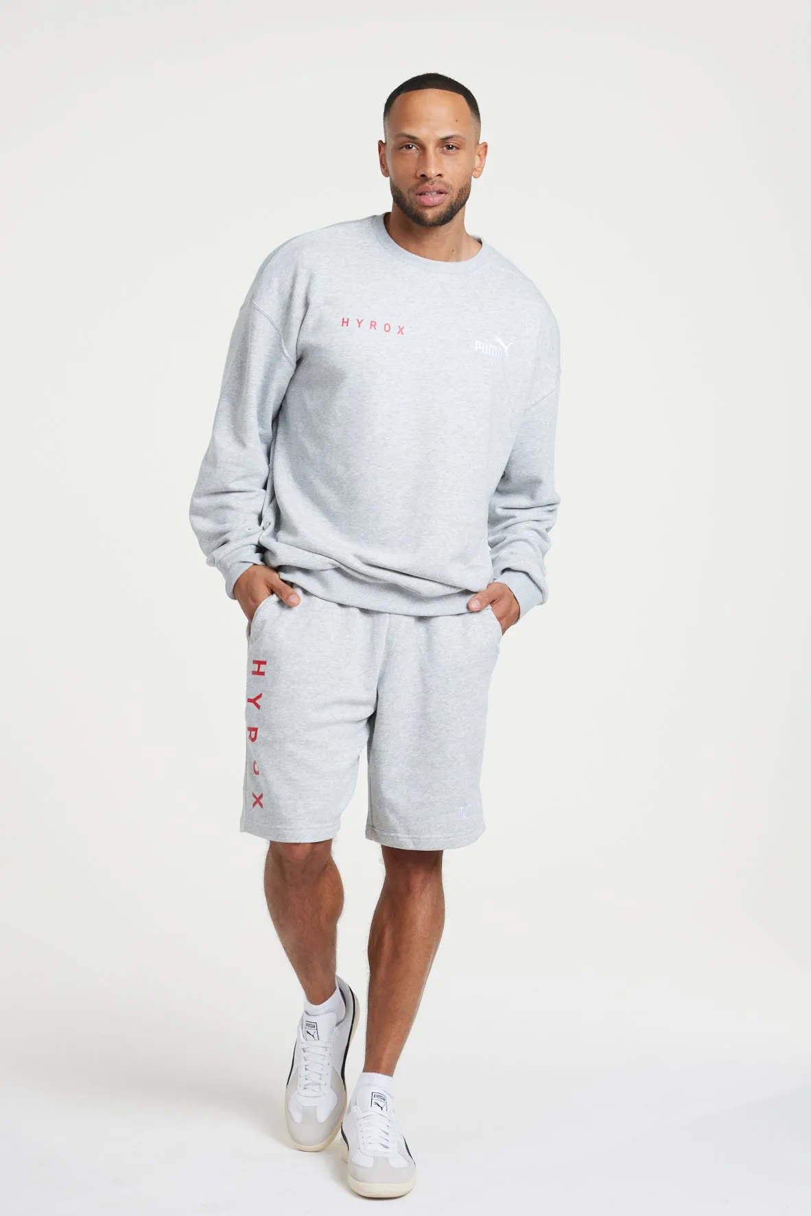 HYROX|PUMA Relaxed Sweat Short M - Gray