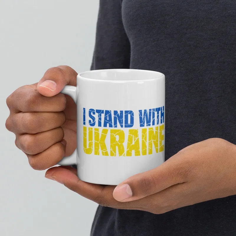 i Stand with ukraine ,Support Ukraine, urkaine coffee mug  I Stand With Ukraine mug , Free Ukraine Mug