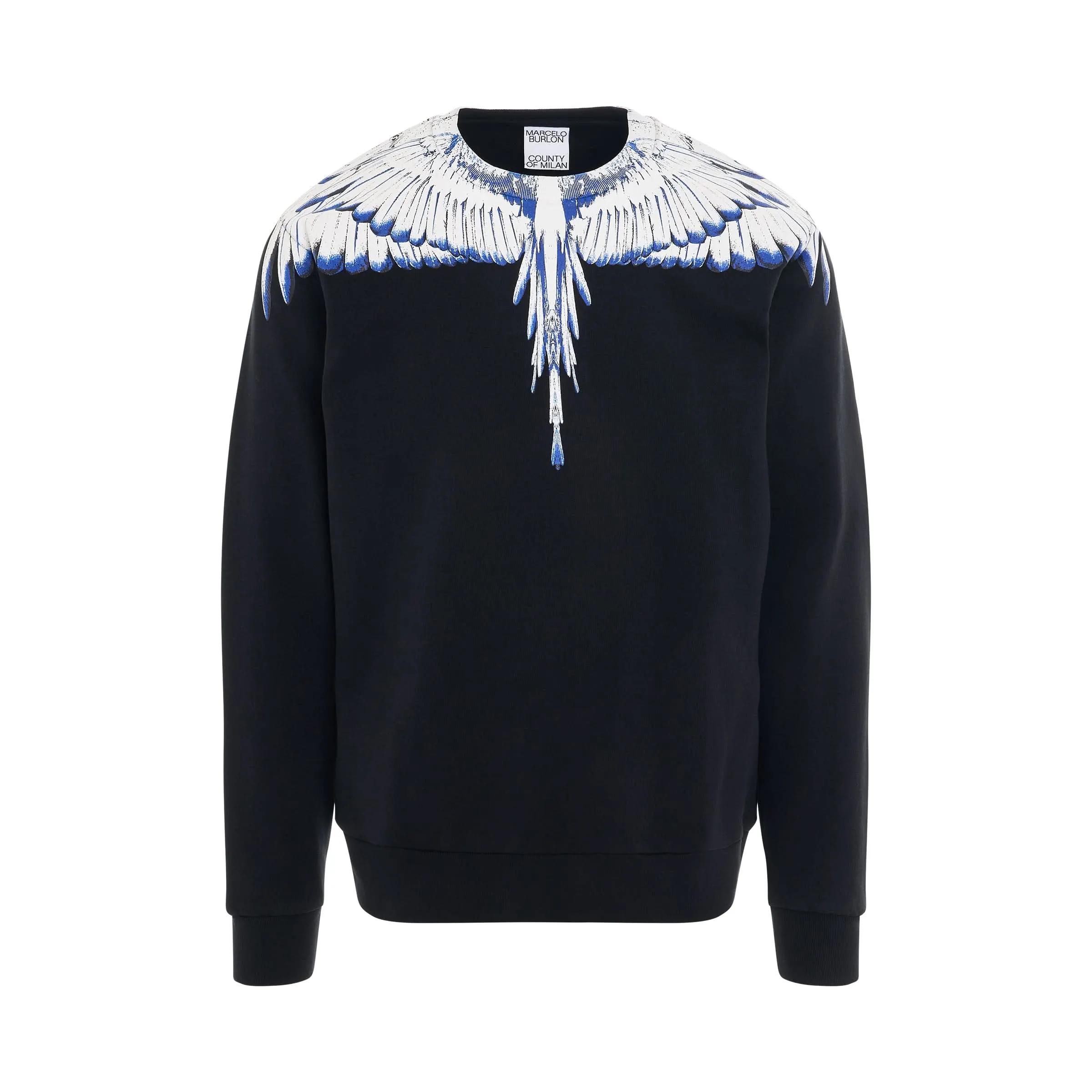 Icon Wings Regular Crewneck in Black/White