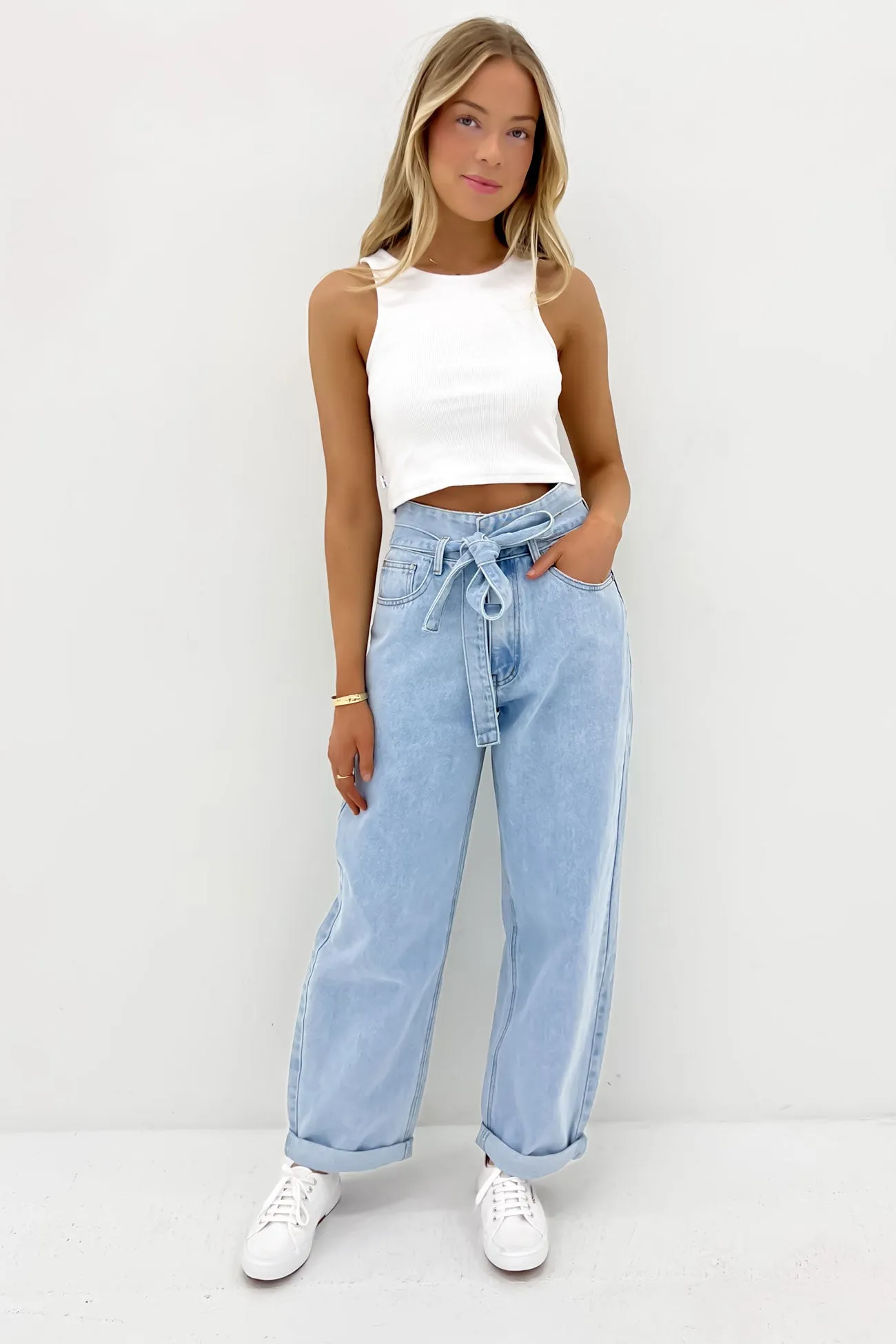 Keira Baggy Jean Light Blue