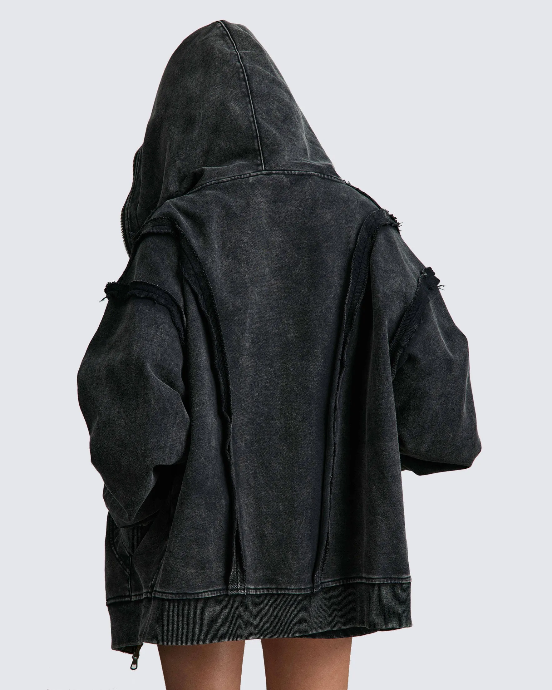 KIIKIO Wasteland Loose Zip Hoodie