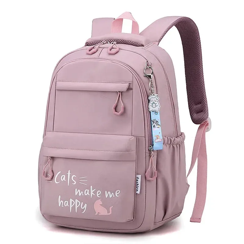 KIylethomasw 2024 Backpack Cute Backpacks Waterproof Youth College Student Travel Knapsack Simple Versatile Women's Travel Back Dropshiping