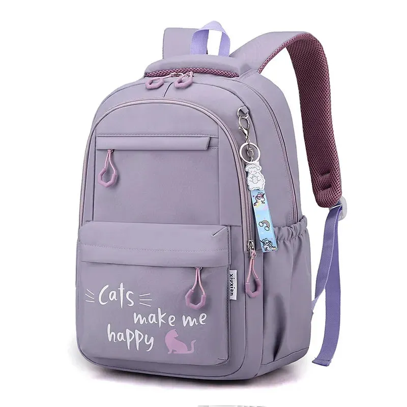 KIylethomasw 2024 Backpack Cute Backpacks Waterproof Youth College Student Travel Knapsack Simple Versatile Women's Travel Back Dropshiping