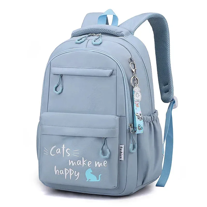 KIylethomasw 2024 Backpack Cute Backpacks Waterproof Youth College Student Travel Knapsack Simple Versatile Women's Travel Back Dropshiping