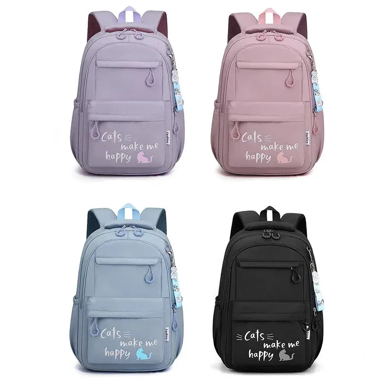 KIylethomasw 2024 Backpack Cute Backpacks Waterproof Youth College Student Travel Knapsack Simple Versatile Women's Travel Back Dropshiping