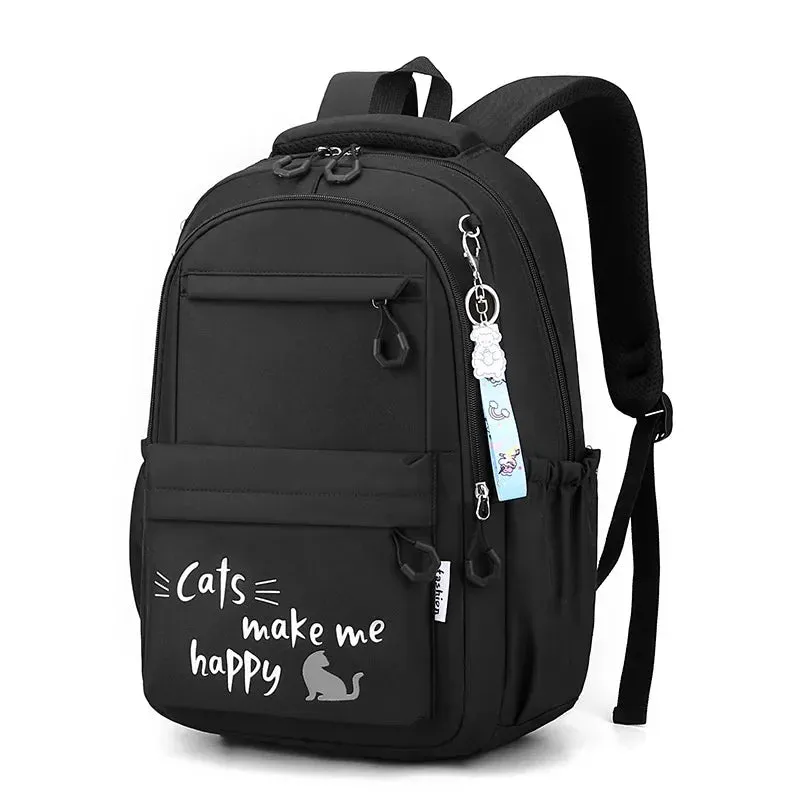 KIylethomasw 2024 Backpack Cute Backpacks Waterproof Youth College Student Travel Knapsack Simple Versatile Women's Travel Back Dropshiping