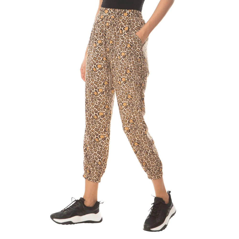 Leopard Bling Buttery Joggers