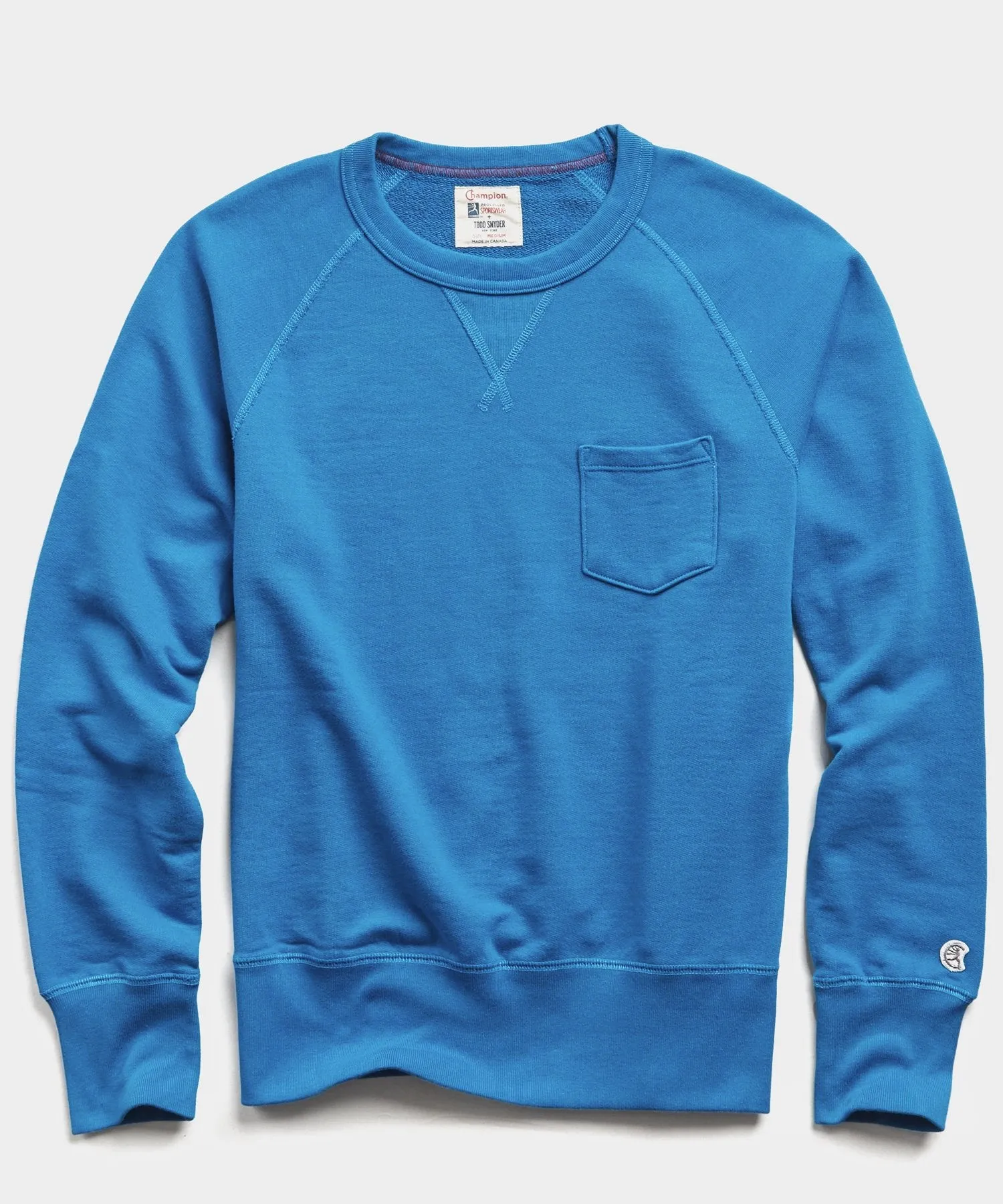 Lightweight Pocket Sweatshirt in Slate Teal