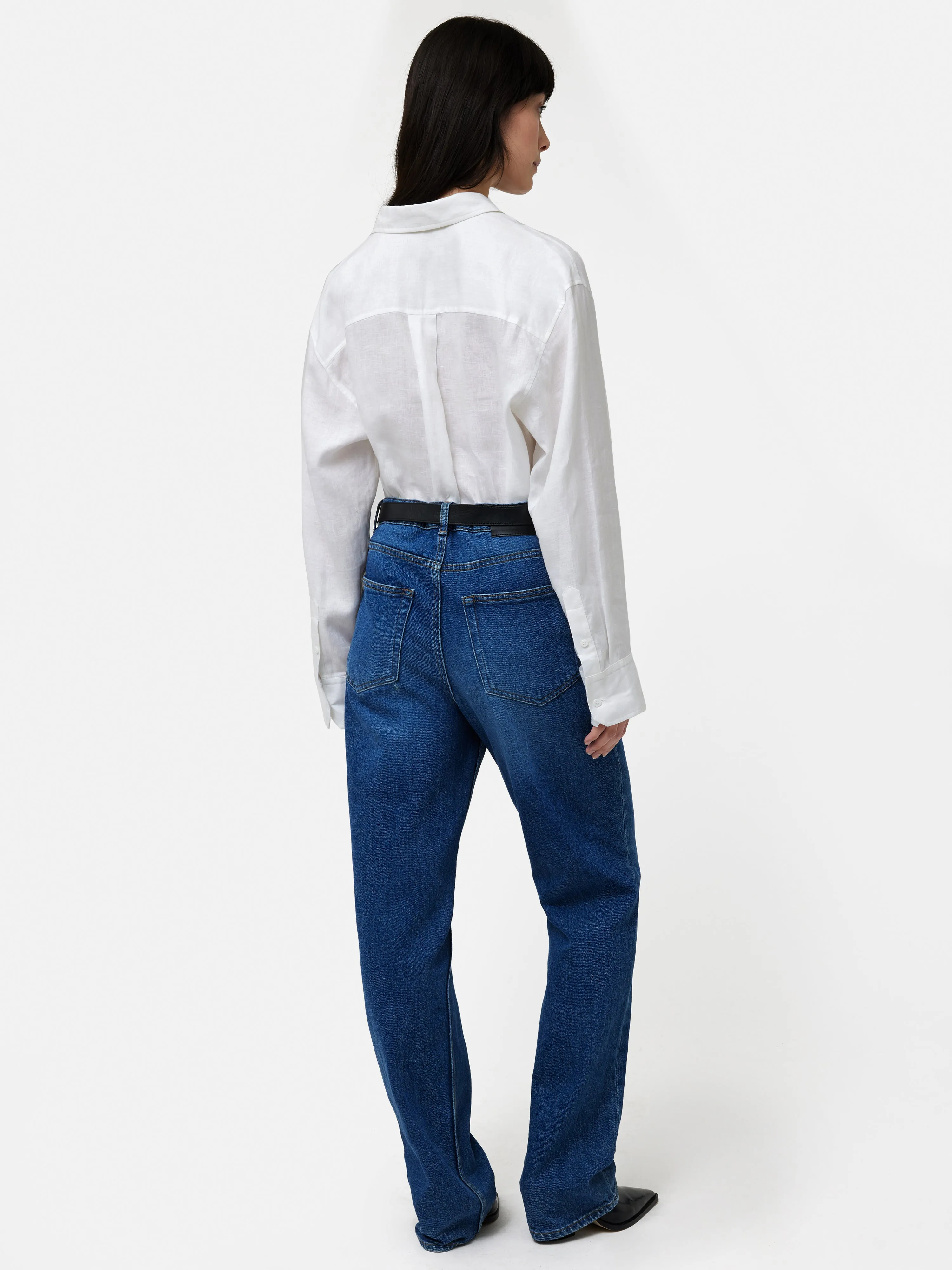 Linen Relaxed Shirt | White