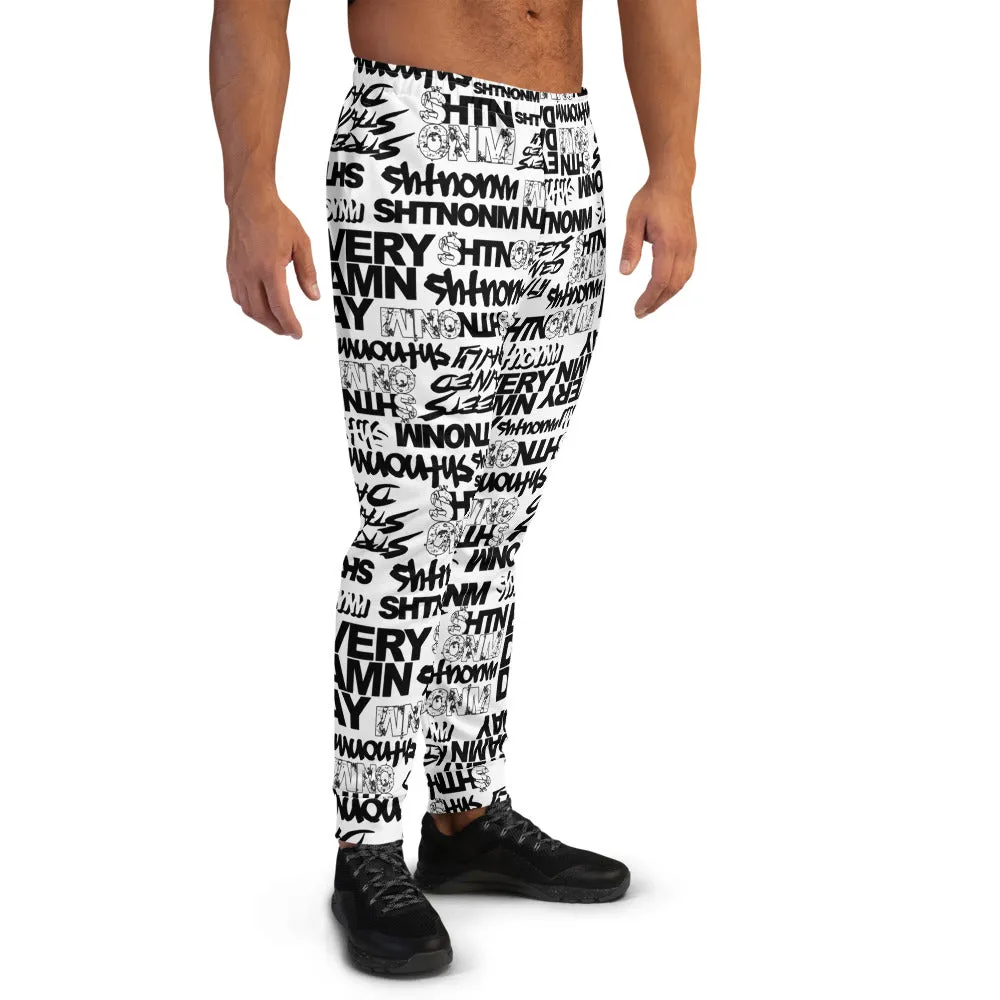 Men's SHTNONM ALL DAY Joggers (White)