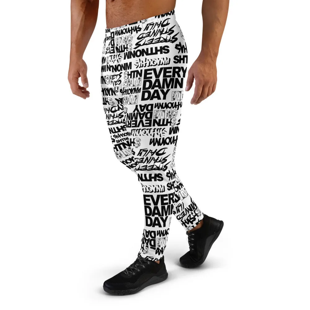 Men's SHTNONM ALL DAY Joggers (White)