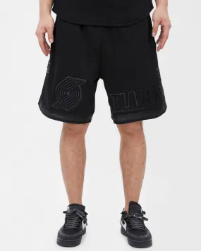 NBA PORTLAND TRAIL BLAZERS TRIPLE BLACK MEN'S SHORT (TRIPLE BLACK)