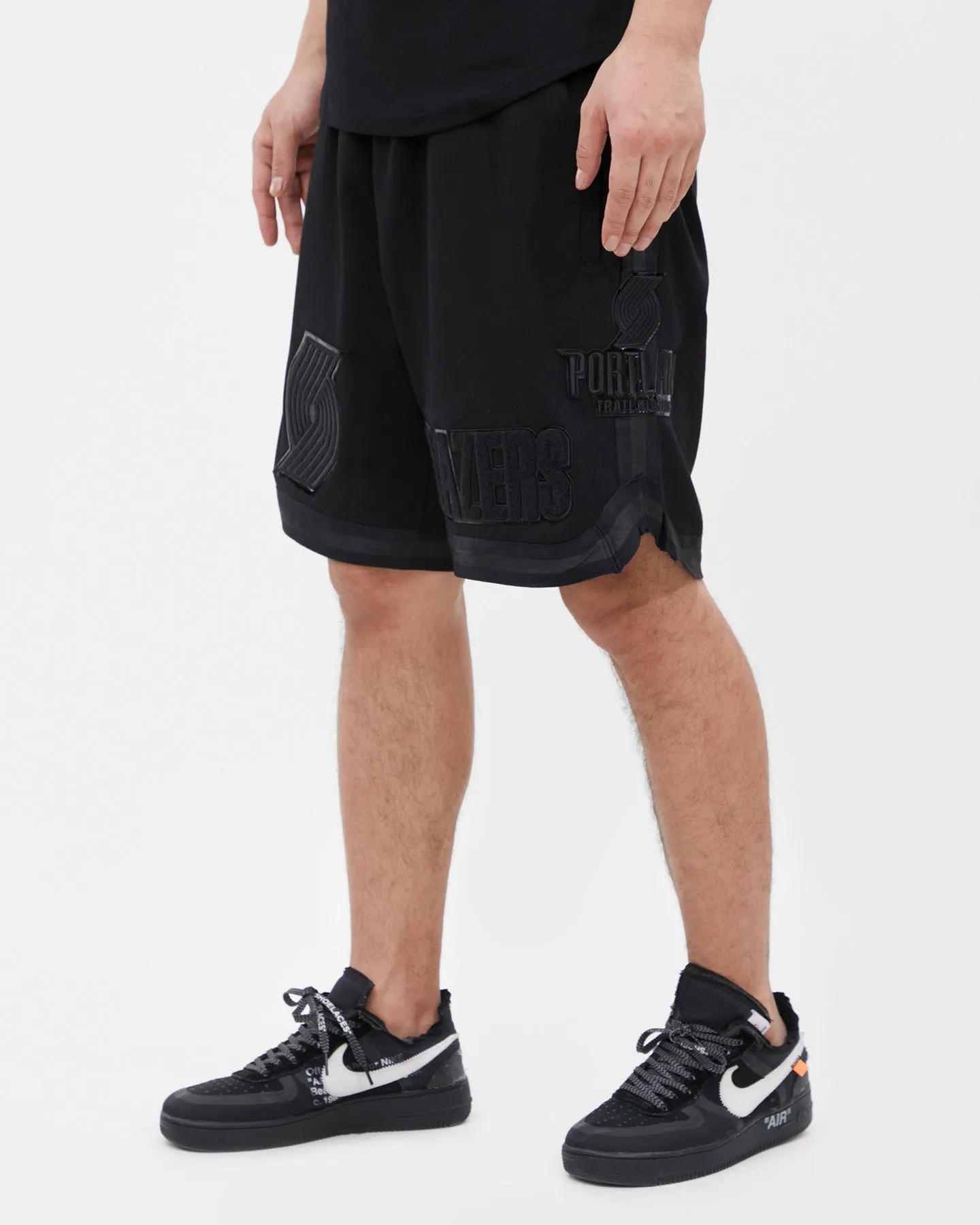 NBA PORTLAND TRAIL BLAZERS TRIPLE BLACK MEN'S SHORT (TRIPLE BLACK)