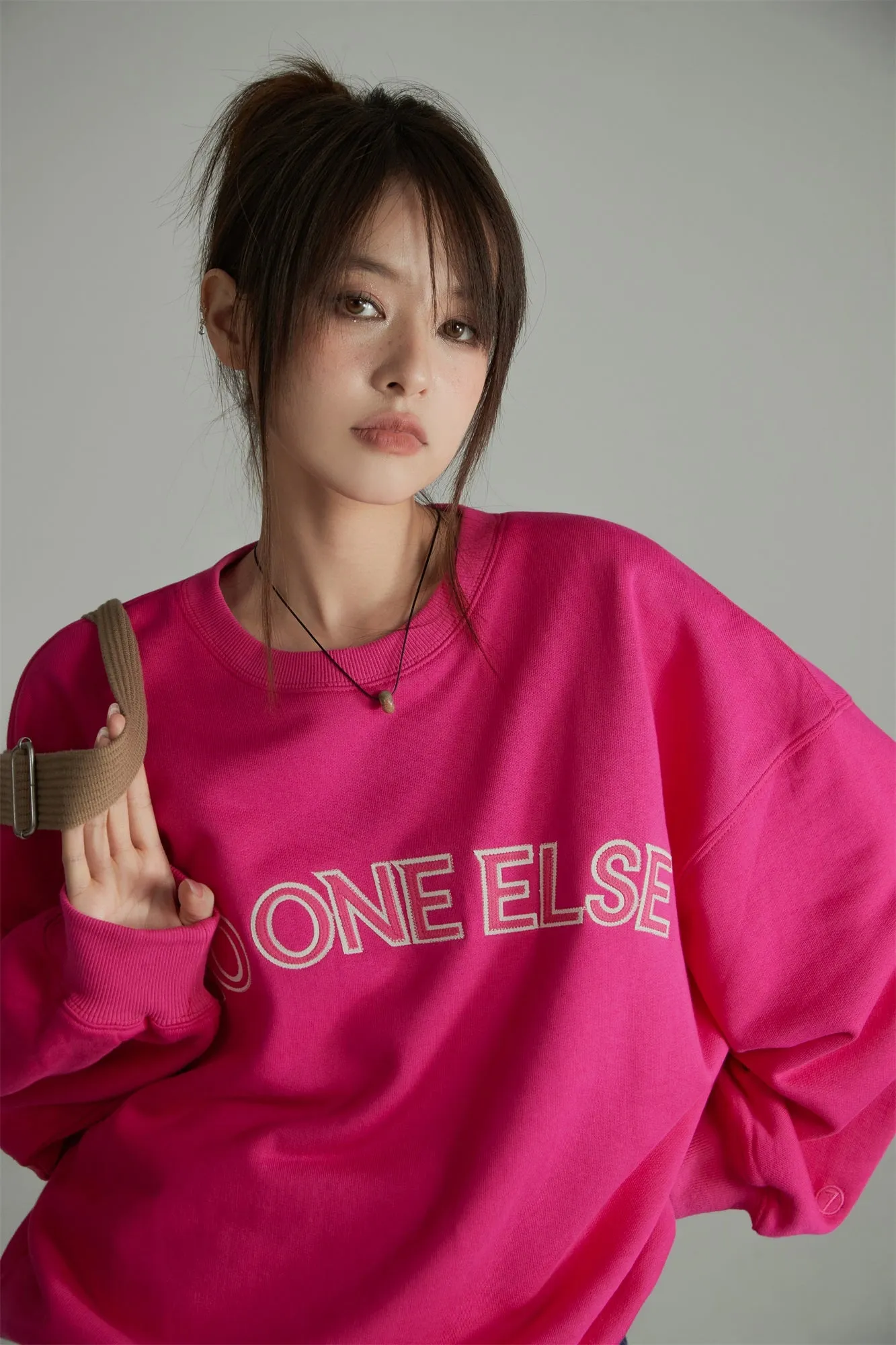 Noe Logo Printed Loose Fit Hoodie