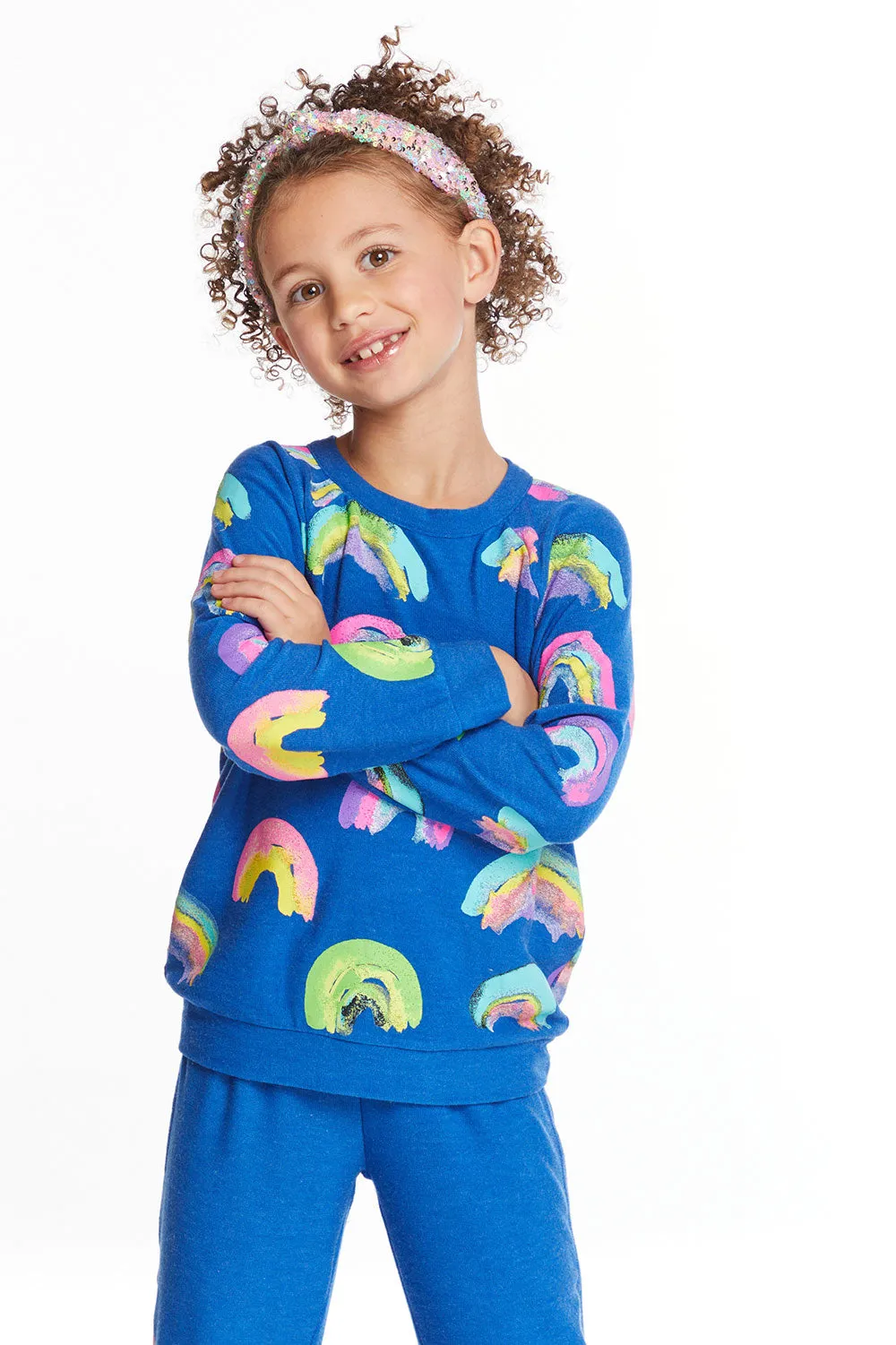 Painted Rainbows Girls Love Knit Raglan Pullover