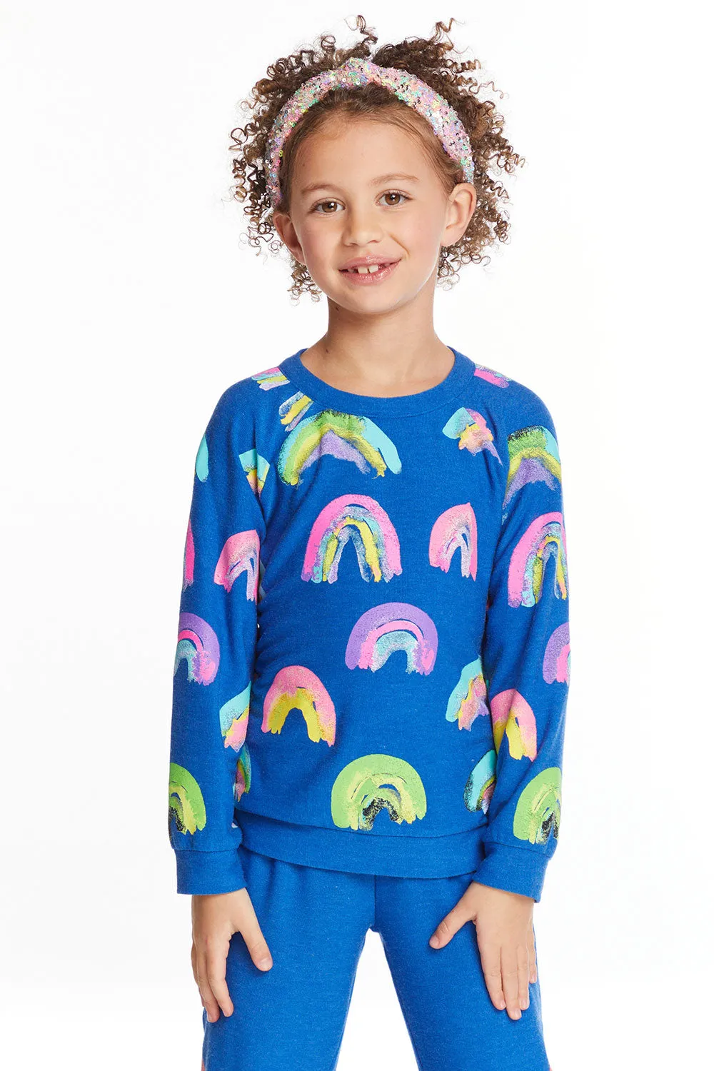 Painted Rainbows Girls Love Knit Raglan Pullover