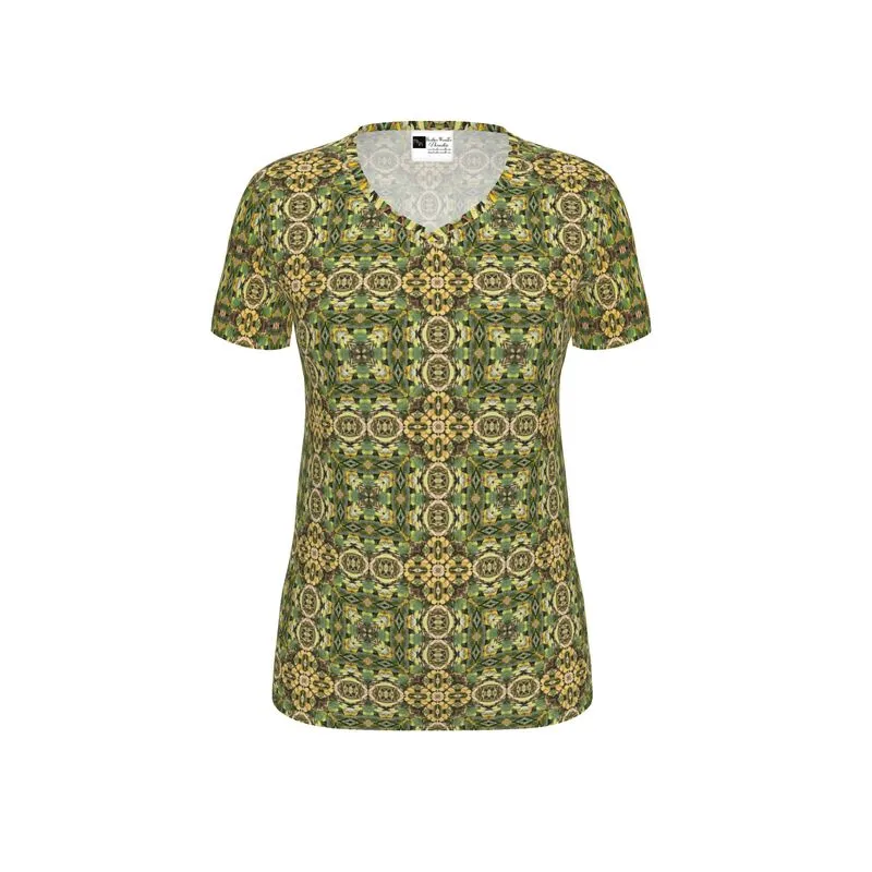 Parisian Leaves 1 Womens T-Shirt short sleeves