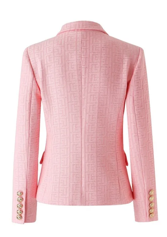 Pink Texture Blazer