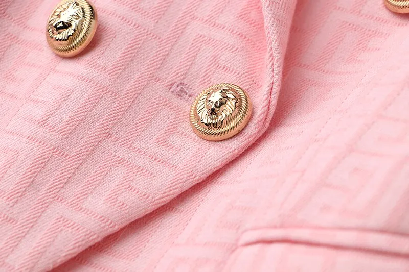 Pink Texture Blazer