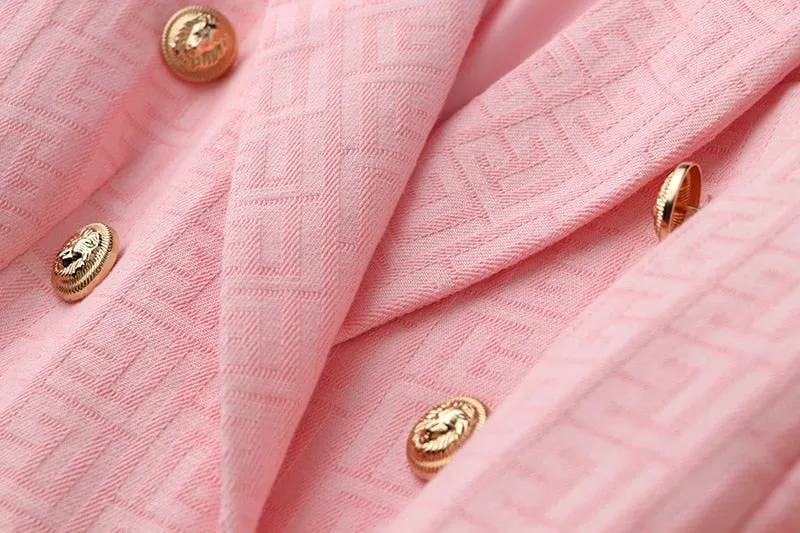 Pink Texture Blazer