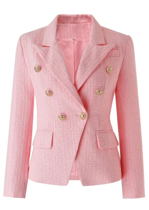 Pink Texture Blazer