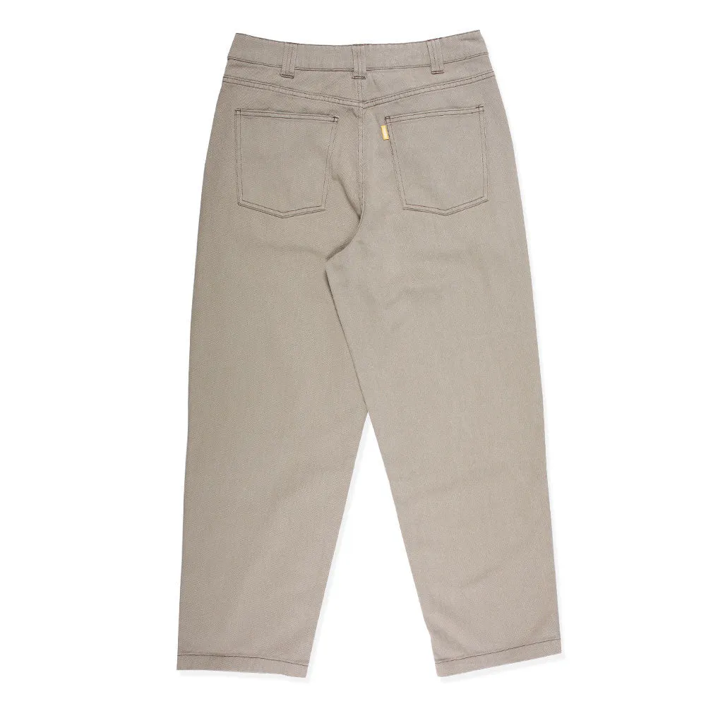 Plaza Jeans - Sand Contrast Stitch