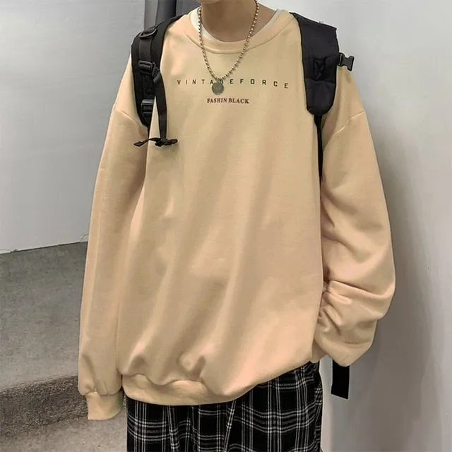 Privathinker Spring Men Casual Sweatshirts Harajuku 1997 Printed Men Oversized Hoodies 2021 Korean Man Casual Loose Pullovers