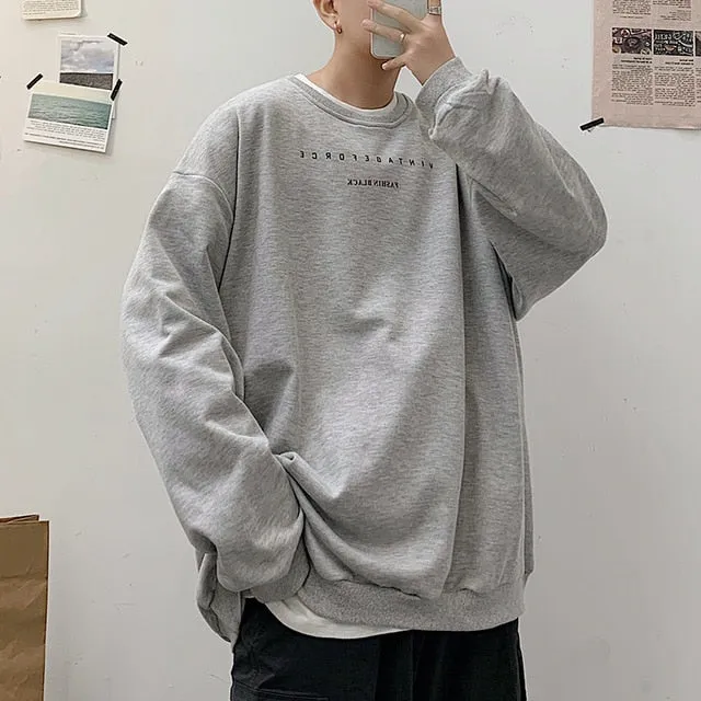 Privathinker Spring Men Casual Sweatshirts Harajuku 1997 Printed Men Oversized Hoodies 2021 Korean Man Casual Loose Pullovers