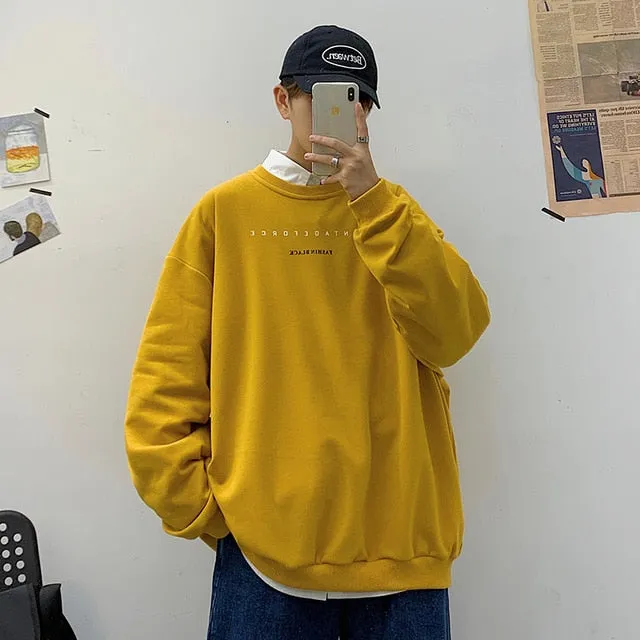 Privathinker Spring Men Casual Sweatshirts Harajuku 1997 Printed Men Oversized Hoodies 2021 Korean Man Casual Loose Pullovers