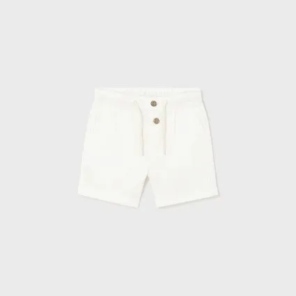 Relaxed Linen Shorts - White