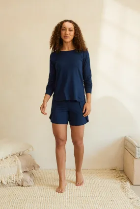 Relaxed Long Sleeve Top   Bermuda Short