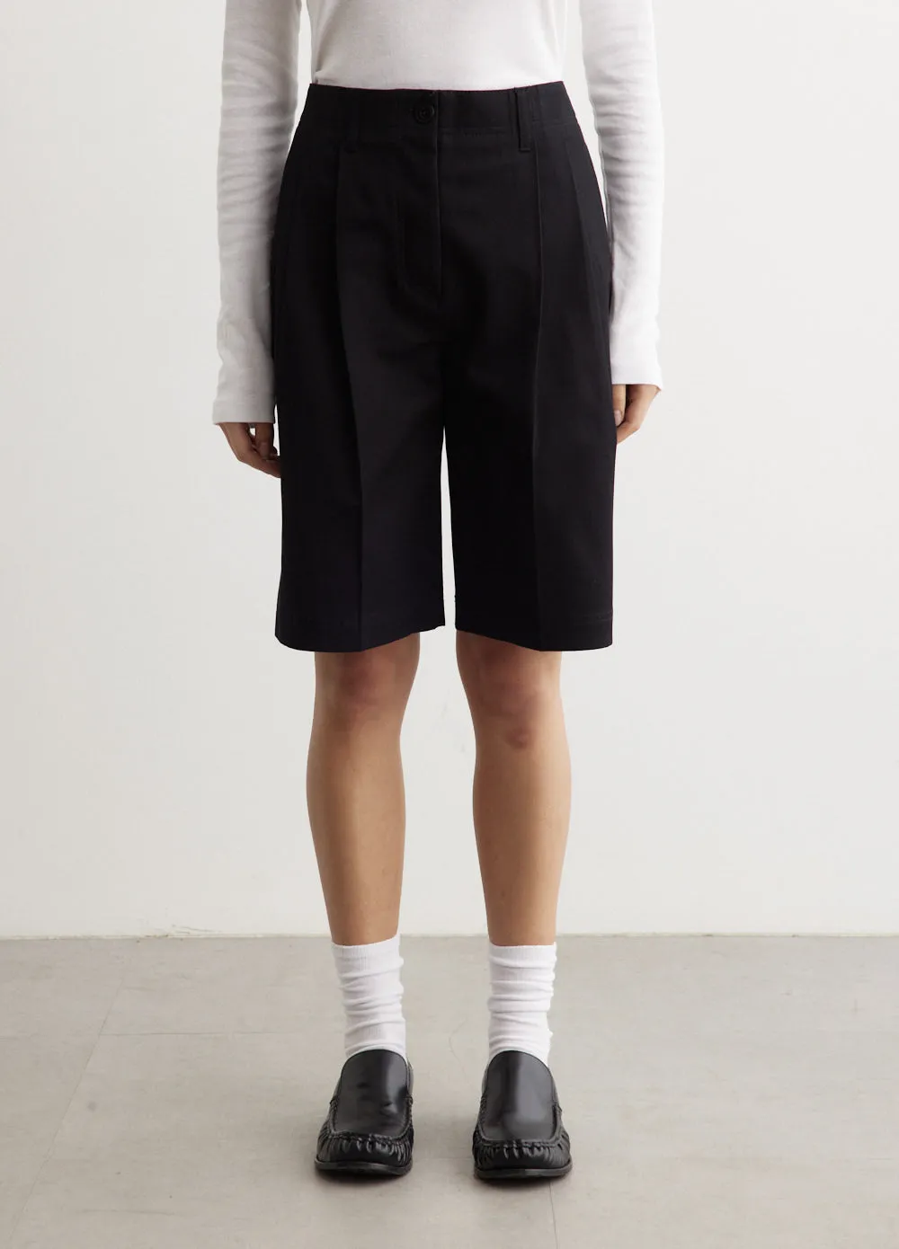 Relaxed Twill Shorts