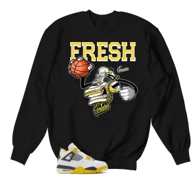 Retro 4 Vivid Sulfur Fly Kicks Sweater